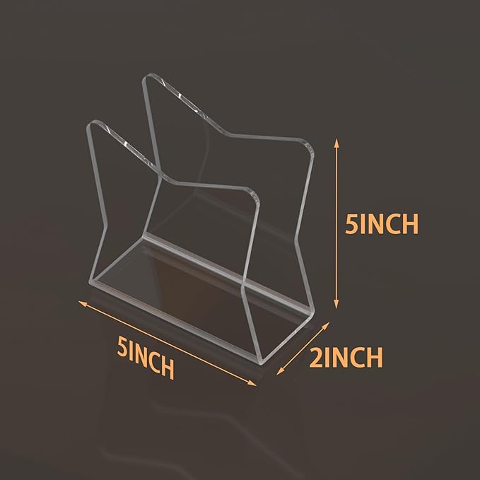 SILUT 2 Pack Clear Napkin Holder for Table, Kitchen Napkins Holder, Cocktail Napkin Holder, Napkin Dispenser for for Restaurant, Bar napkin holder, Napkin Freestanding Holder