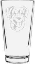 Austrian Pinscher Custom Personalized Dog Themed Etched All Purpose 16oz Pint Glass