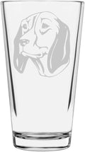 Finnish Hound Custom Personalized Dog Themed Etched All Purpose 16oz Pint Glass