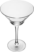 Restaurantware-Vetri 9 Ounce Martini Glasses, 6 Dishwashable Cocktail Glasses - No Lead, Long Stemmed, Clear Glass Party Drinkware, For Home And Bar Use, Serve Margarita, Cosmopolitan, And More