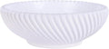 DOVDOV White Beveled Edge Decorative Bowl Large Modern Fruit Bowl Home Decor Bowl for Kitchen Countertops, Coffee Tables, or Entryway Tables Minimalist Key Holder and Centerpiece Fruit Bowl