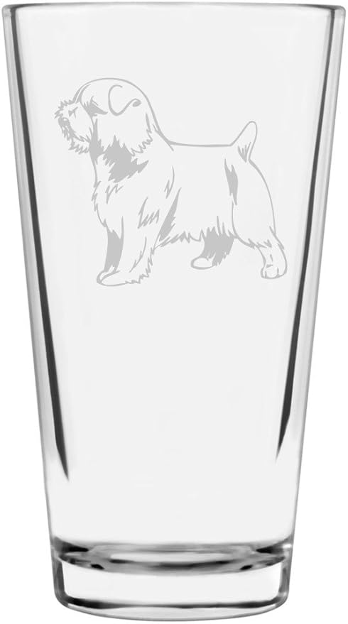 Norfolk Terrier Custom Personalized Dog Themed Etched All Purpose 16oz Pint Glass