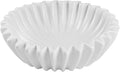 Large Ceramic Fruit Bowl Ivory Decorative Bowl for Coffee Table Entryway Kitchen Modern Home Decor Centerpiece 9.5 Inches Ruffle Fluted Scalloped Bowl