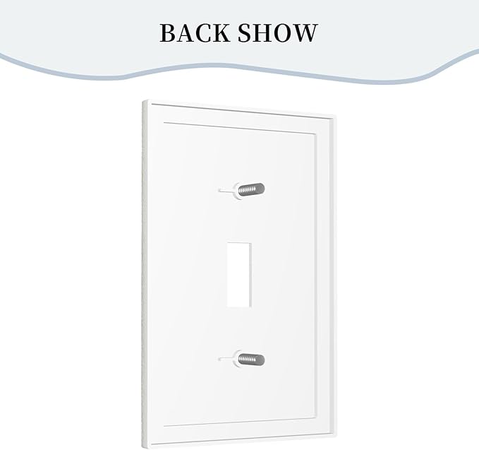 Decorative Light Switch Cover Mid Century Modern Retro Stars 1 Gang Wall Plate Cover Single Toggle Outlet Covers Switchplate Electrical Faceplate for Bathroom Bedroom Decor（2 Pack）