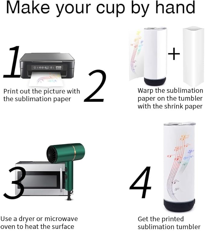 20oz white Music Speaker Sublimation Blank Tumbler,1 Pack Straight with Straw and Lid,Speaker Tumbler Cup with Detachable for Valentine's,Father's Day,Mother's Day,Birthday Gift