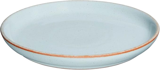 Denby - Heritage Pavillion Medium Plate - 8.25in Blue Scratch & Chip Resistant Dinner, Lunch, Salad Plate For Everyday Use - Ceramic Stoneware Tableware Dish - Dishwasher & Microwave Safe