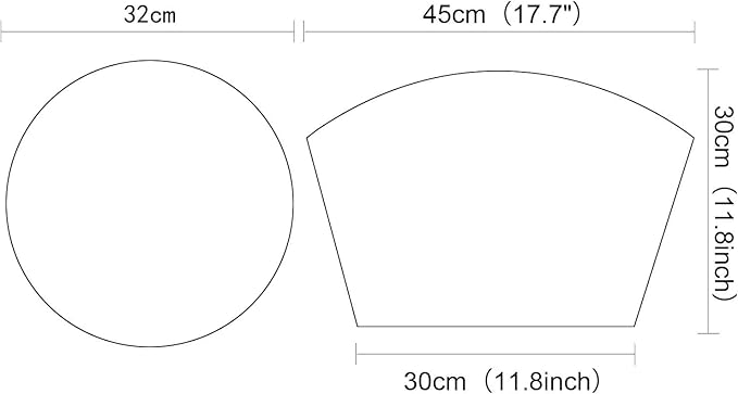 SHACOS Round Table Placemats Set of 5 Woven Vinyl Wedge Placemats with Centerpiece Round Table Mats Heat Resistant Wipe Clean (5, Silver Grey)