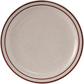 Tuxton China TBS-016 Plate, 10-1/2" Diameter, Round, Narrow Rim, Microwave and Dishwasher Safe, Oven Proof, Fully Vitrified, Ceramic, Bahamas, Pack of 12