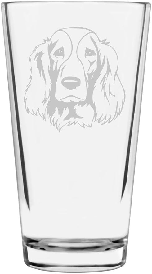 Welsh Springer Spaniel Custom Personalized Dog Themed Etched All Purpose 16oz Pint Glass