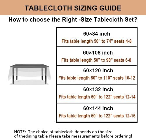 Talasily Linen Tablecloth 100% Pure Linen Table Cloth 60x84 Inches Rectangle Tablecloths Washable Cloths for Kitchen, Dining, Buffet Parties, Holidays, Picnic, Weddings and Restaurants-Caramel