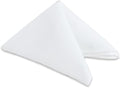 Polyester Cloth Napkins - Washable Soft Table Linens - Durable & Elegant for Dining, Restaurants, Weddings, Events, Rentals, Banquets, & Parties - Premium Quality Set of 250, White, 17"x17"