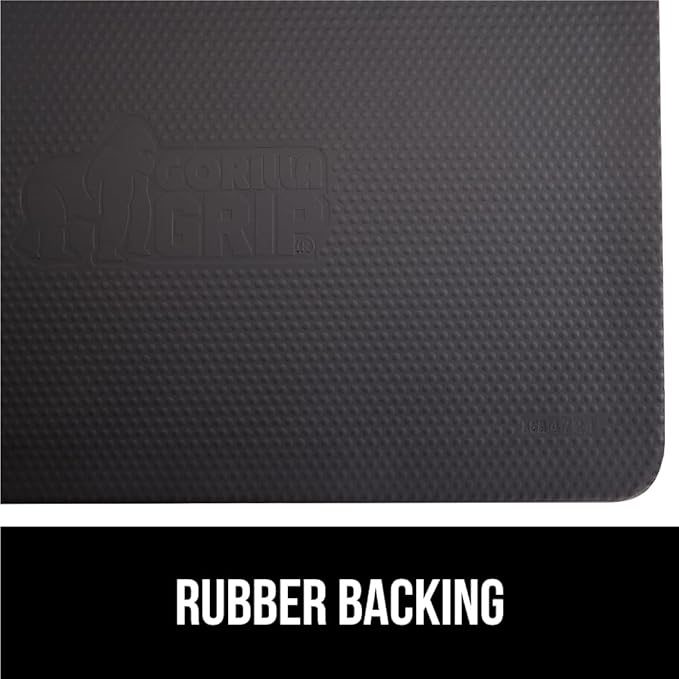 GORILLA GRIP Comfortable Cushioned Kitchen Mats for Floor, 48x20, Waterproof and Stain Resistant Soft Top, 3/4 Inch Thick Ergonomic Standing Desk Anti Fatigue Mat, Foam Supports Ankles and Feet, Brown