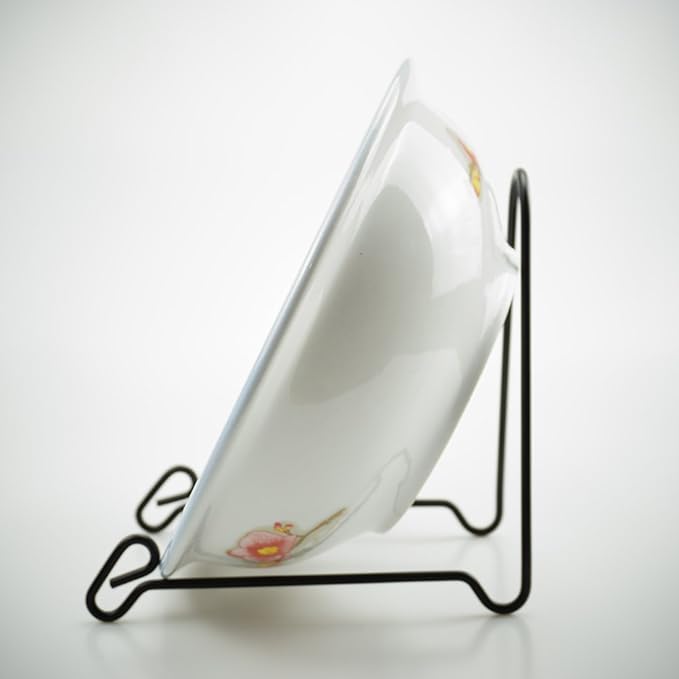 Artliving 2 Pack Display Stand Easel Iron Bowl Stands for Display Large Deep Bowls, Platters and Deep Dishes