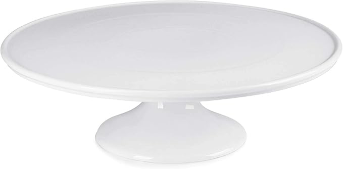 Sweese Porcelain Cake Stand 12-Inch, Round Dessert Display, Elegant White Cupcake Holder for Celebrations, Weddings, Parties – Versatile Serving Platter Premium