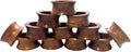 SHAFA IMPEXHandmade Acacia Concave Wood Napkin Ring Set of 12 for Dining, Anniversary, Birthday, Christmas | Napkin Ring for Home and Kitchen Décor