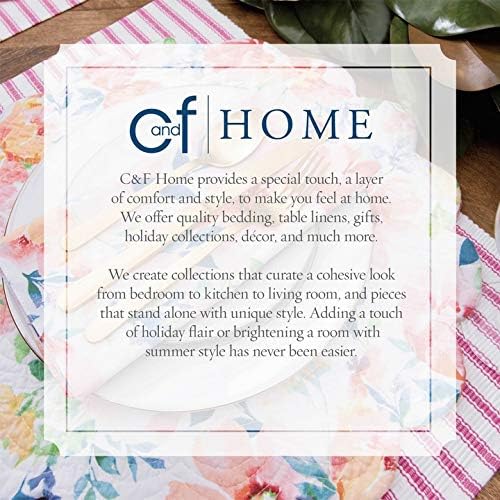 C&F Home Woodland Retreat Pinecone & Pine Needles 100% Cotton Round Scalloped 17" Single Placemat All Seasons Fall Autumn Harvest Summer Lodge Log Cabin Reversible Machine Washable Kitchen Dining