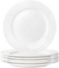 White Salad Plates Set of 4, 8 Inch Ceramic Plates (20 cm) – White Porcelain Appetizer & Dessert Plates for Kitchen, Salad, Snack & Everyday Use, Microwave & Dishwasher Safe