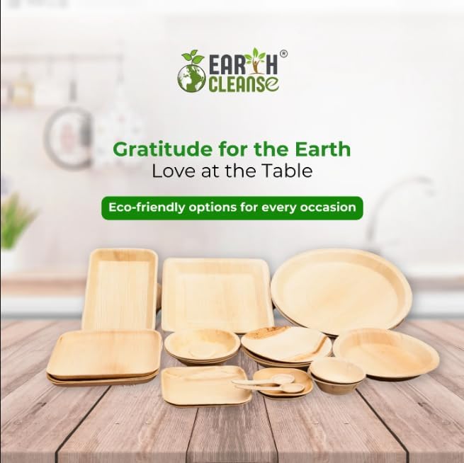 4" Areca Palm Leaf Square Bowls Compostable Biodegradable Eco-Friendly Bowls Natural Disposable Bowls, Perfect for Picnic Catering, Dessert, and Wedding (Pack of 200)