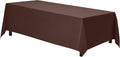 Gee Di Moda Rectangle Tablecloth - 70 x 120 Inch Chocolate Table Cloth for 6 or 8 Foot Rectangle Tables - Heavy Duty Washable Fabric - for Holiday Party, Dinner, Weddings, Baby Shower & Events