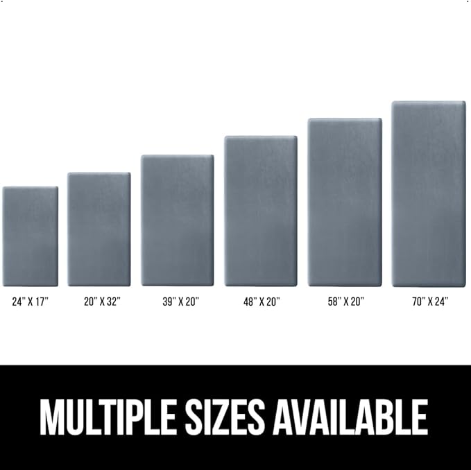 GORILLA GRIP Comfortable Cushioned Kitchen Mats for Floor, Waterproof and Stain Resistant Soft Top, 3/4 Inch Thick Ergonomic Standing Desk Anti Fatigue Mat, Foam Supports Ankles, Feet, 17x24, Charcoal