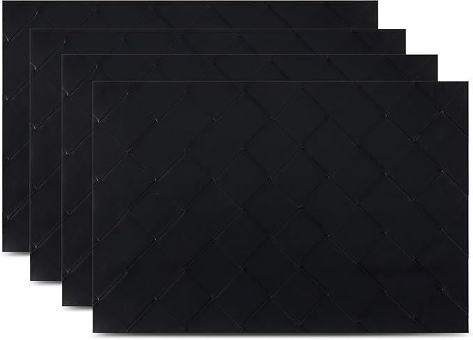 Placemats Set of 4 12" x 18" Heat-Resistant Table Mats for Dining Table Set for 4 Kitchen & Dining Room Decor Farmhouse, Boho, & Modern Style Easy to Clean, Durable & Stylish Table Decor