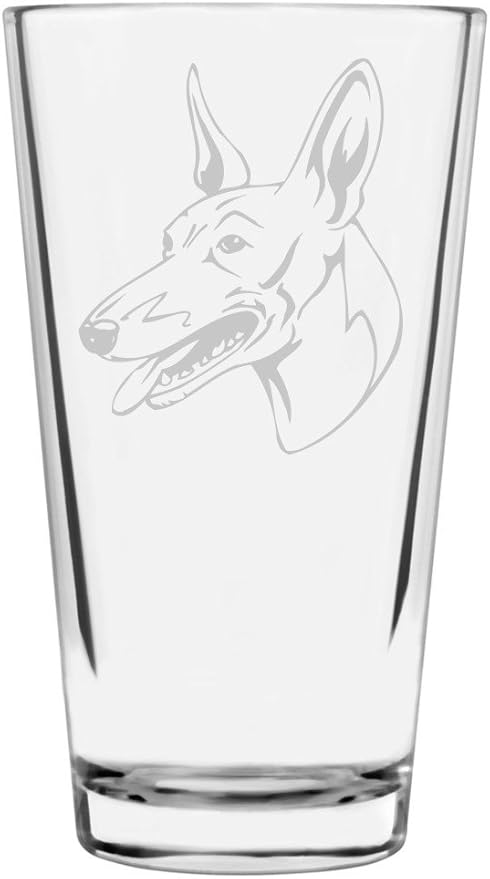 Cirneco dell'Etna Custom Personalized Dog Themed Etched All Purpose 16oz Pint Glass