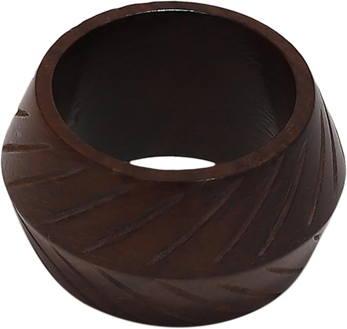 Wooden Napkin Rings Handcrafted Natural Wood Napkin Rings Decorations Christmas Ornaments Best for for Table Décor, Dinner Party, Wedding Party, Dining Parties, Table Decoration (8)