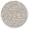 modern-twist 15" Silicone Round Placemat, BPA, PVC-Free Table Mat, Dishwasher Safe, Linen Print in Chocolate, Pack of 1