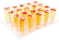 Restaurantware-14.5 Inch Plastic Serving Platters, 5 For 5 0Z Round Tall Cocktail Glasses Plastic Serving Trays - Cocktail Glasses Sold Separately, Clear Plastic Plastic Platters, Crack-Resistant