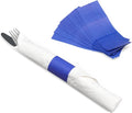 Huron Paper Napkin Bands, Self-Sealing Ring, 1 1/2" x 4 1/4" Reflex Blue (2500 pcs)