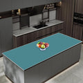 47.3''x23.6''(120cmx60cm) Extra Large Silicone Mat for Kitchen Counter, Heat Resistant Countertop Protector, Non-Slip Waterproof Kitchen Island Mat, Easy to Clean, Dark Green
