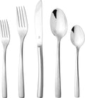 80 Piece Silverware Set For 16, 18 10 Stainless Steel Silverware Set, Modern Sleek Flatware Set Includes Knife/Fork/Spoon & Long Teaspoon/Salad Fork Mirror-Polished & Dishwasher Safe Cutlery