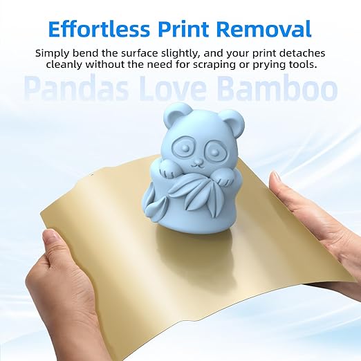BIQU PyroGrip Smooth PEI+Textured PEI Panda Build Plate for Bambu-Lab A1 Mini 184x184mm, Double Sided PEI Spring Steel Build Plate Flexible Sheet Print Bed Removable Surface Platform
