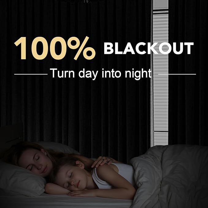 H.VERSAILTEX 100% Blackout Curtains for Bedroom Thermal Insulated Linen Textured Curtains Heat and Full Light Blocking Drapes Living Room Curtains 2 Panel Sets, Bleached Sand, 52x45 Inch