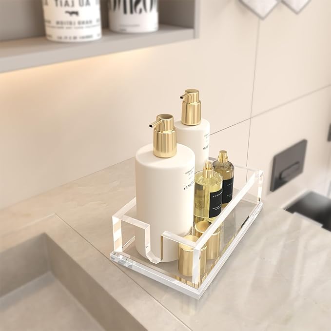 Transparent Acrylic Napkin Holder Clear Guest Paper Disposable Hand Towel Dispenser Tray Organizer For Table Home Kitchen Restaurant and Hotel Business