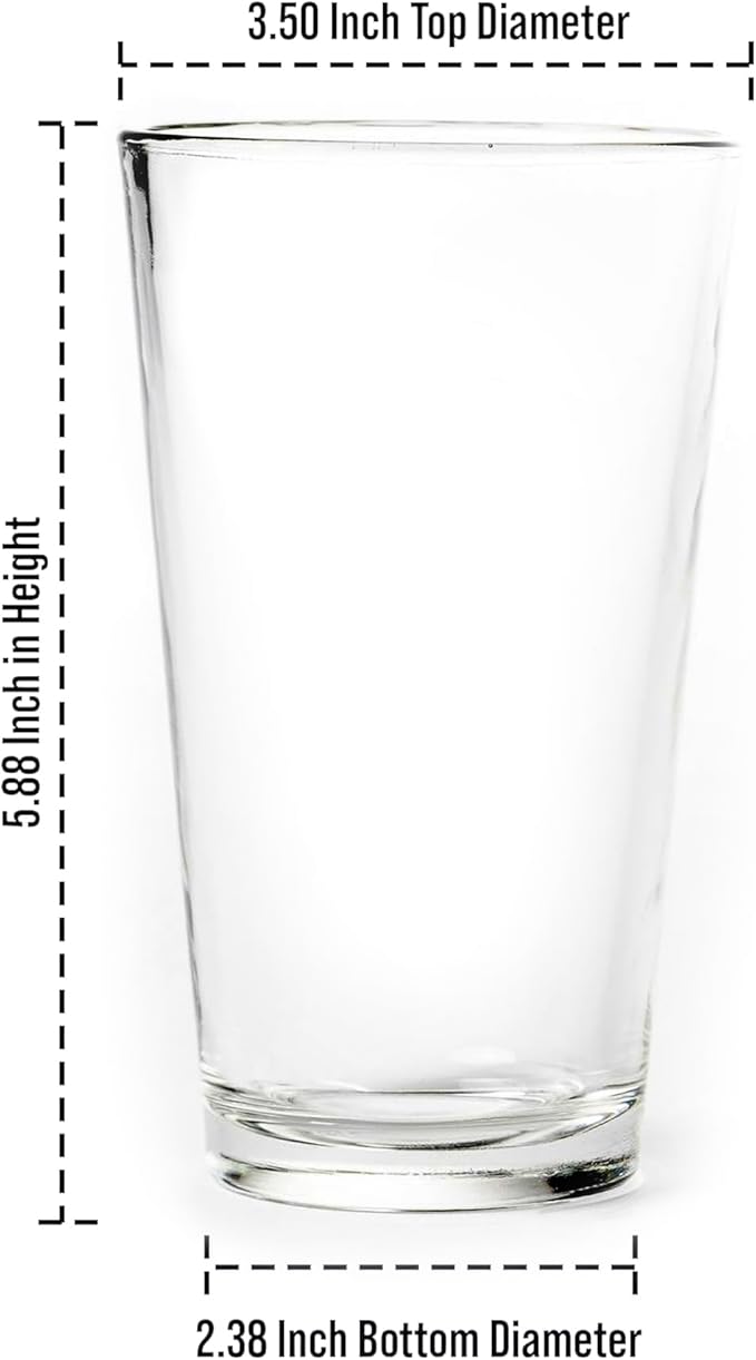 Black Lantern Pint Glass – Beer Glasses for Craft Beer Enthusiasts - One 16oz. Premium Pint Glass for Nature Lovers - Glasses for Cocktails Beer Water and Juice (Hunting Landscape)