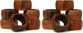 Wooden Napkin Rings Set of 12 for Dinning Table Decor | Wood Napkin Holder Set of Twelve for Dinner Table Decoration | Napkin Ring for Home and Kitchen Decor