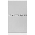 6061 T651 Aluminum Sheet Metal 10 x 17 x 1/8 (0.125”) Inch Plain Thin Aluminum Plate Covered with Protective Film, Heat Treatable Rectangle 3MM Aluminum Metal Plate for Welding, Industrial