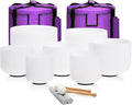 CVNC 6-12 Inch Crystal Singing Bowls Mallet Sound Bowl Healing Bowl Striker Mallet for Playing Crystal Meditation Yoga or Sound Baths