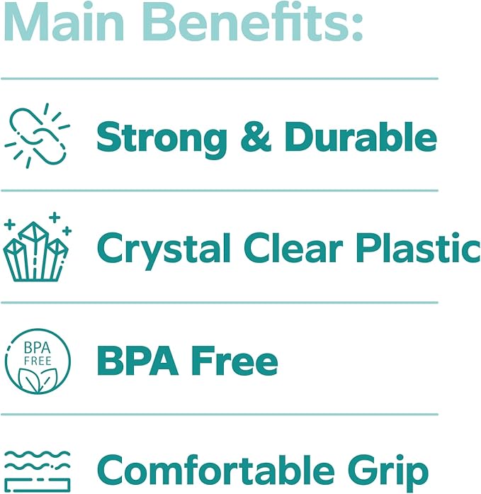 GUSTO Clear Plastic Cups [16 oz - 240 Count] Disposable Cold Drinking Cups for Parties, Events, & Everyday Use - Crystal Clear, BPA-Free, Durable Polypropylene - Formerly Comfy Package