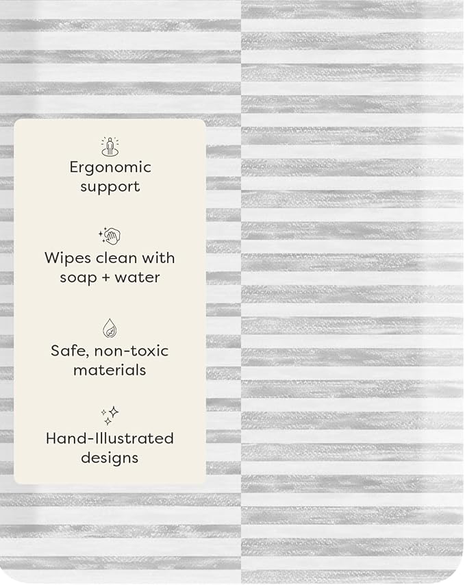 House of Noa Nama Standing Mat – Anti-Fatigue Cushioned Kitchen Mats for Floor | Ergonomic Bounce-Back Foam Kitchen Mats | Anti-Fatigue Mats for Kitchen & Standing |Reese Ash | 22" x 36"