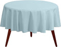 Gee Di Moda Round Tablecloth - 70 Inch Baby Blue Round Table Cloth for 24 to 48 Inch Round Tables - Heavy Duty Washable Fabric - for Buffet Table, Holiday Party, Dinner, Wedding & Baby Shower