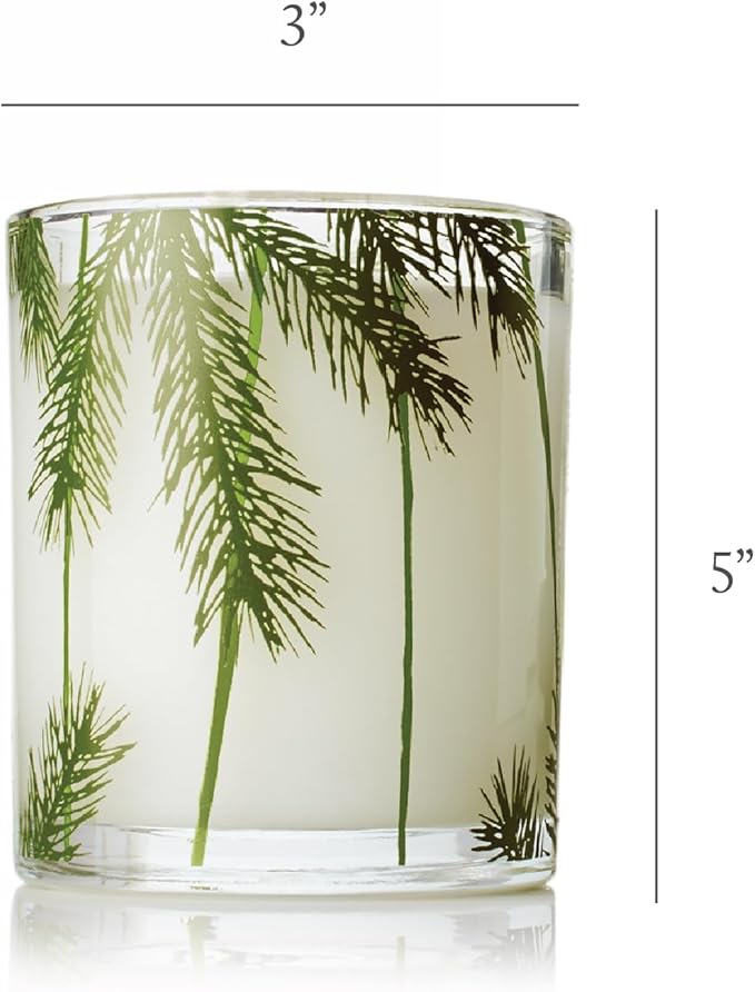 Thymes Frasier Fir Pine Needle Candle – Holiday Candles for Home Scented with Notes of Crisp Siberian Fir, Cedarwood & Sandalwood – Christmas Decor – Christmas Gifts for Women & Men (6.5 oz)