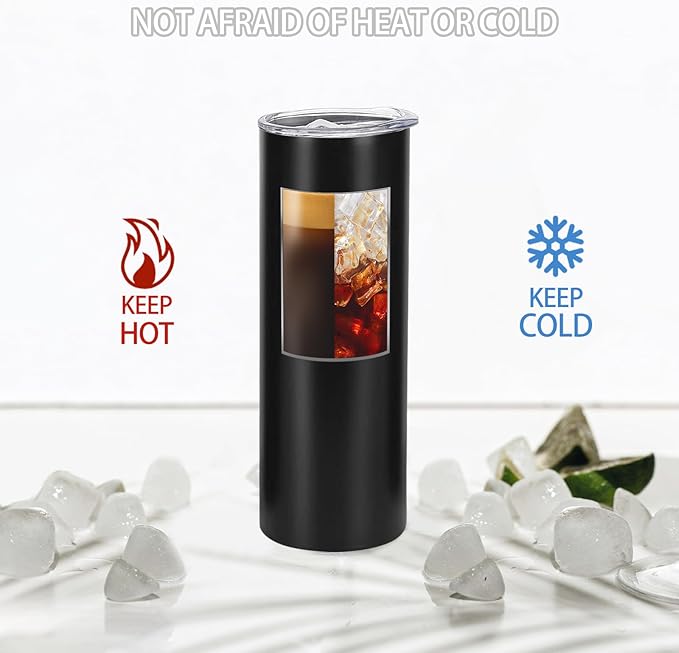YOUKE OLA 10 Pack Stainless Steel Skinny Tumblers 30oz Bulk Straight Double Wall Insulated Tumbler with Lid and Straw for Travel, DIY Gift, Black