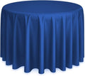 Lann's Linens - 120" Round Premium Tablecloth for Wedding/Banquet/Restaurant - Polyester Fabric Table Cloth - Royal Blue