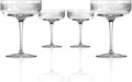 Rolf Glass Bourbon Street Coupe Cocktail Glass | Set of 4, 10.25oz Champagne or Cocktail Glasses | Lead-Free and Diamond-Wheel Engraved | Designed and engraved in the USA