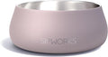 Sipworks Stainless Steel Dog Bowl – 32oz Weighted Metal Food and Water Bowls for Dogs and Cats with Non-Slip Base - Pet Bowls for All Breeds Sizes for Travel & Outdoor Play | Oyster