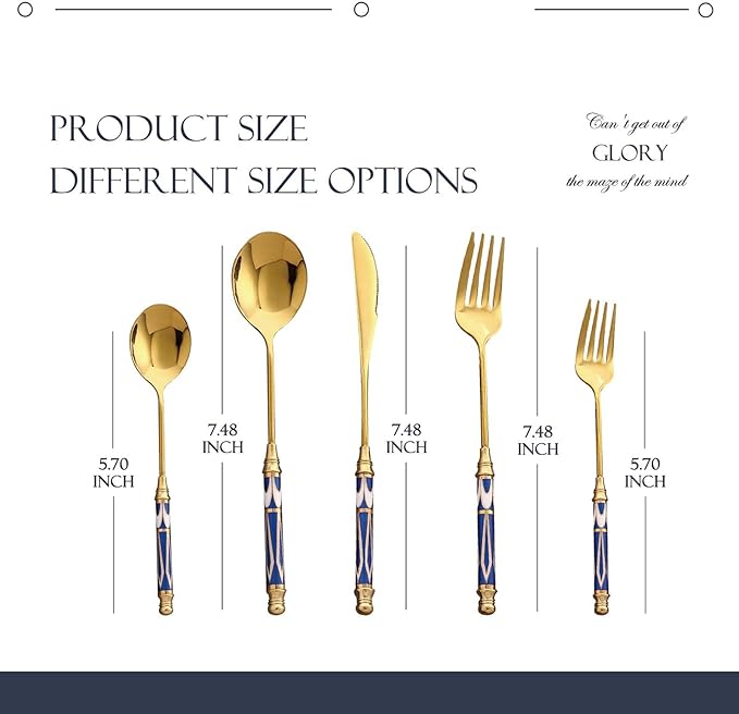 40-piece Silverware Set With Ceramic Handle, Premium Food Grade Stainless Steel Flatware Sets, Mirror Polished Cutlery Set, Dishwasher Safe (for 8 People)