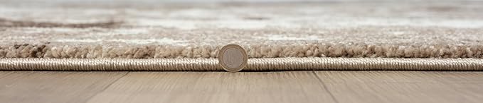 Keen Home Design Area Rugs - 2x16 Non-Shedding, Abstract Rugs for Kitchen, Living Room, Bedroom, Dining Room, Entryway - Size: 2'8" x 16', Multi