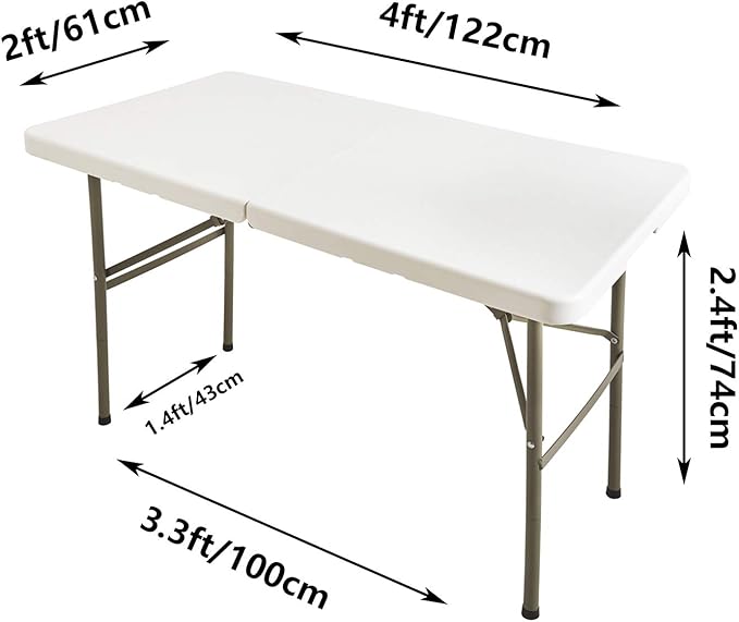LZY Spandex Fitted Stretch Table Cover for 6 ft or 4ft or 8ft Folding Table, Rectangular Cocktail Tablecover, Perfect for Party and Banquet